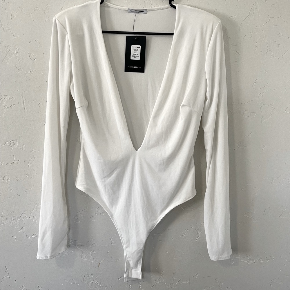 Fashion Nova Shoulder Pad Bodysuit